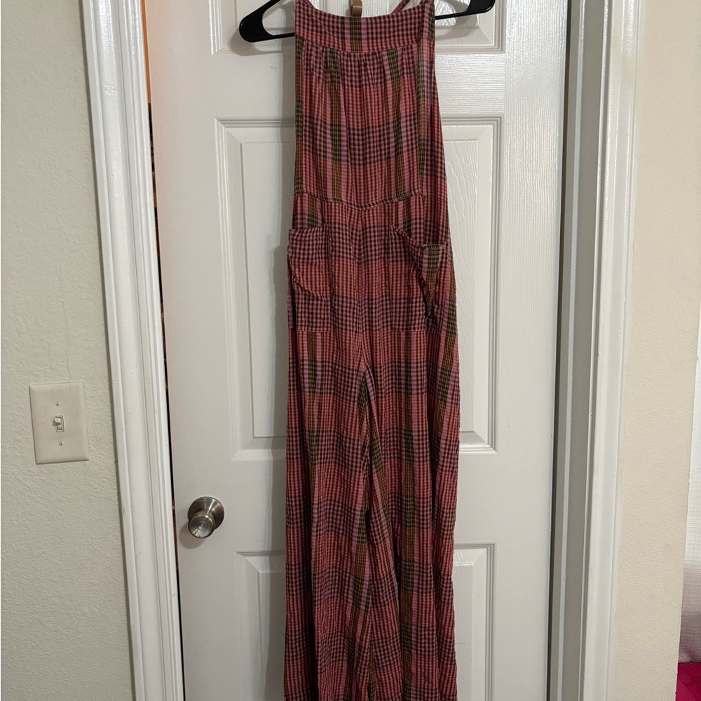 Natural Life Vibrant Plaid romper